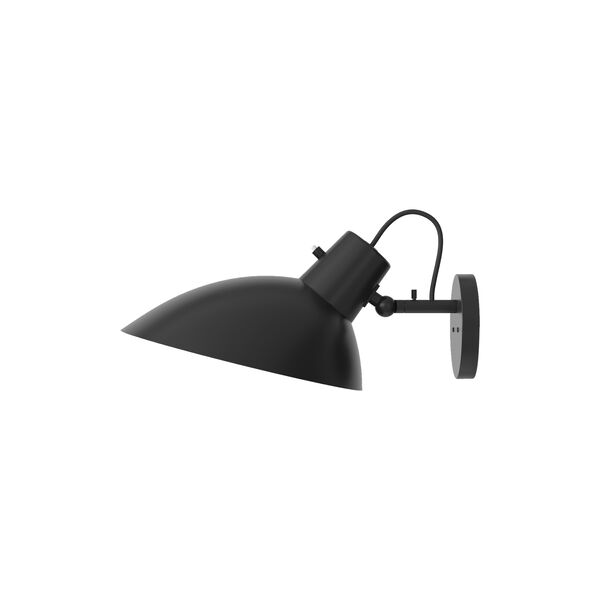 VV Cinquanta Wall Lamp with Switch, black/black, Astep