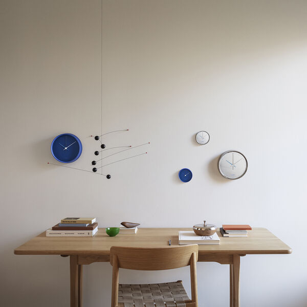 Koppel v&auml;ggklocka, iconic blue, Georg Jensen