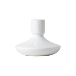 White Fluted ljusstake 8 cm, Royal Copenhagen