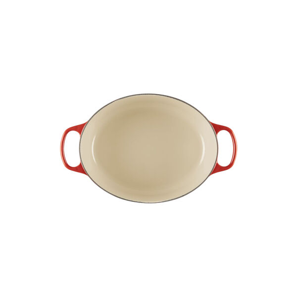Signature gjutj&auml;rn oval gryta | 31 cm | Cerise, Le Creuset