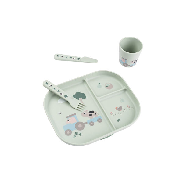 Tiny Farm Foodie Matset, med sugkopp, green, Done by Deer