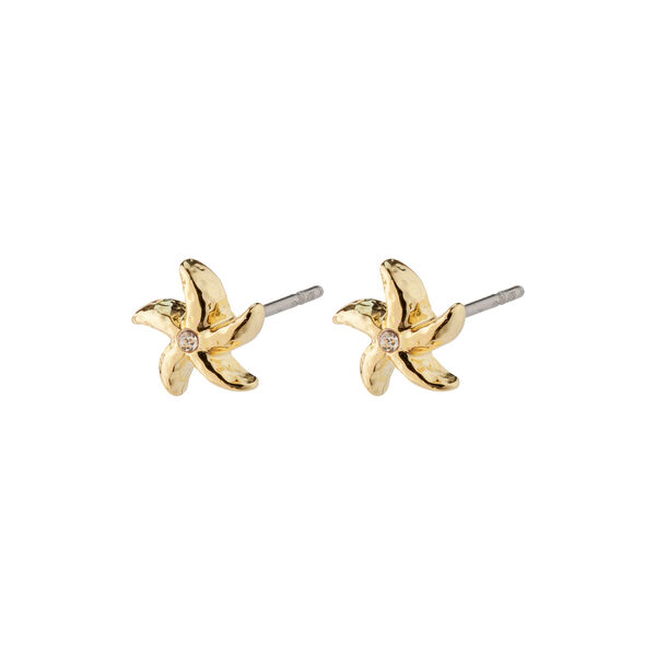 OAKLEY Recycled Starfish Earrings, gold-plated, Pilgrim