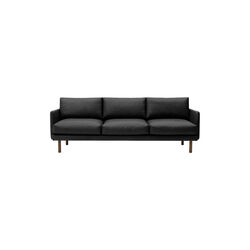 Emo 3-sits soffa, Dakar Black/rökt ek, Bruunmunch Furniture