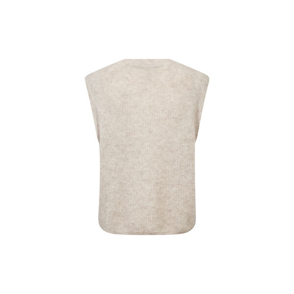 MMAlmine Thora Knit Vest, feather gray, MOS MOSH