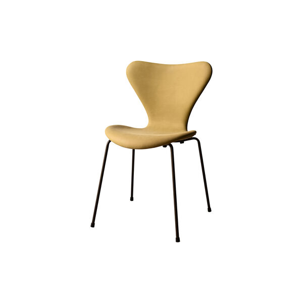 Series 7™ 3107 Fully Upholstered Chair, mustard yellow/brown bronze, Fritz Hansen