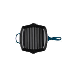 Signature kvadratisk grillpanna 26 cm, nuit, Le Creuset