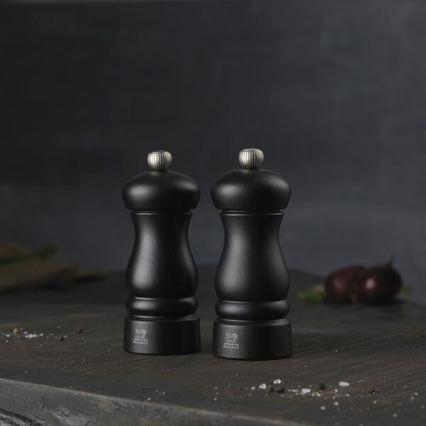 Clermont salt- och pepparkvarn set 13 cm, black, Peugeot