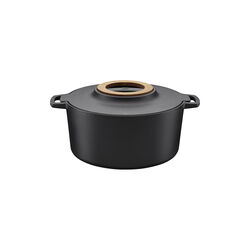 Norden Cast Iron Casserole 6 L, black, Fiskars