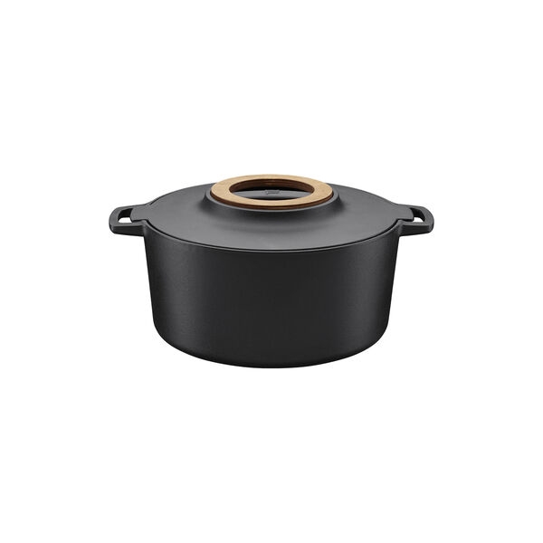 Norden Cast Iron Casserole 6 L, black, Fiskars