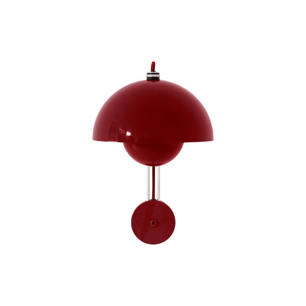 Flowerpot VP8 Wall Lamp, vermilion red, &Tradition