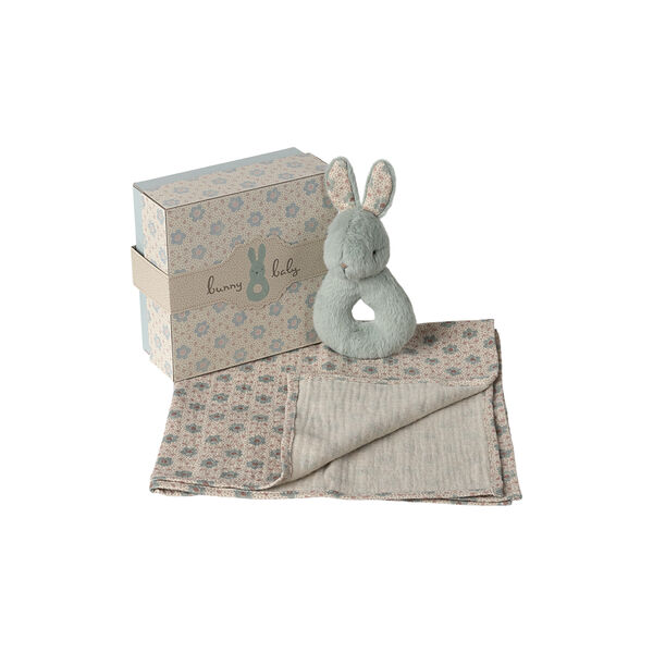 Hare skallra-set, mint, Maileg