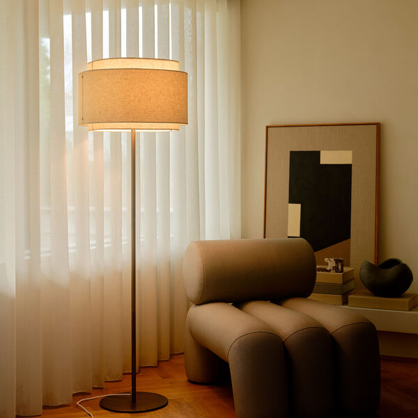 Takai golvlampa, beige, Design For The People