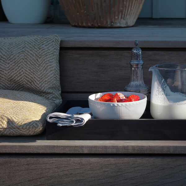 White Fluted Half Lace skål, Royal Copenhagen