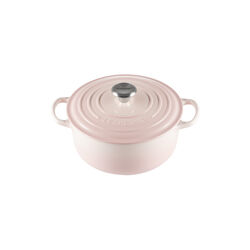Signature gjutj&auml;rn rund gryta &Oslash; 20 cm, shell pink, Le Creuset