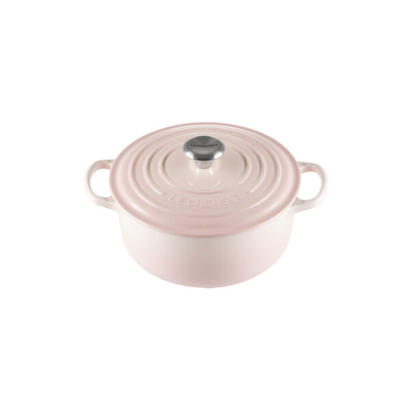 Signature gjutj&auml;rn rund gryta &Oslash; 20 cm, shell pink, Le Creuset