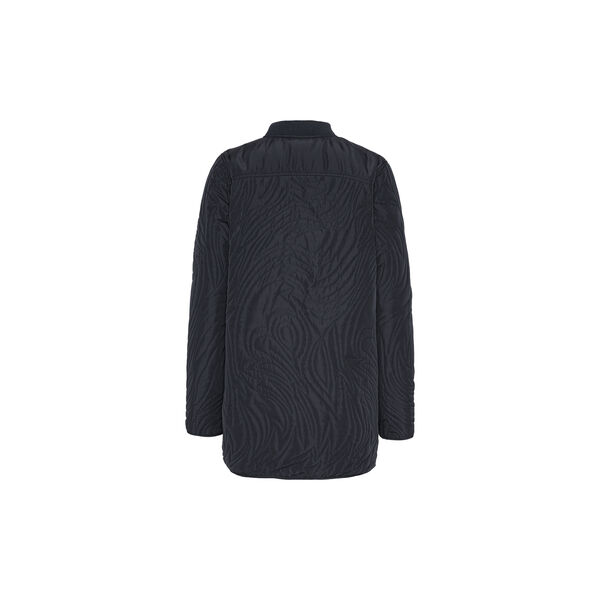 Short Quilt Jacket With Rib, dark indigo, Ilse Jacobsen Hornb&aelig;k