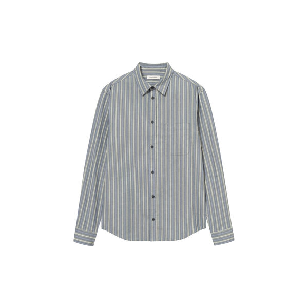 WWCarter Shirt, vintage blue stripe, Wood Wood