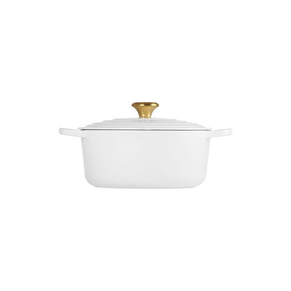 Signature rund gryta &Oslash; 26 cm, white, Le Creuset