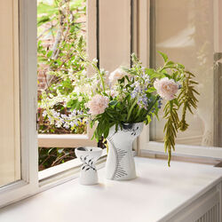 Black Fluted Mega Vase 11 cm, Royal Copenhagen