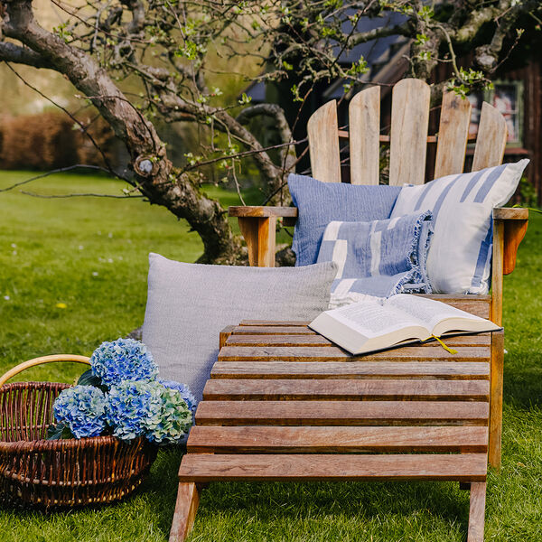 Lyme Grass pl&auml;d, blue, ELVANG