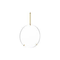 Wall Mirror, brass, MOEBE