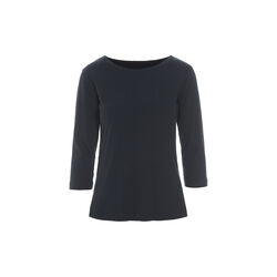 Naibu rib blus med 3/4 &auml;rm, black, BITTE KAI RAND