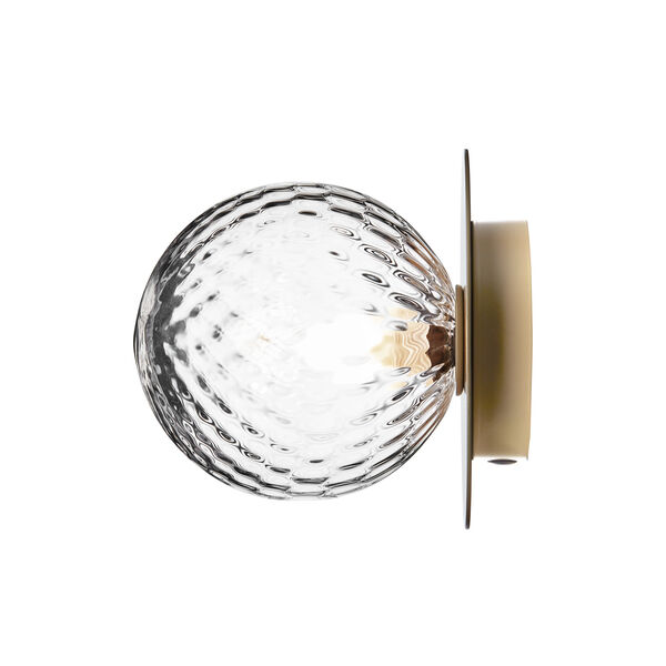 Liila 1 Medium Wall Lamp, nordic gold/optic clear Liila 1 Medium Wall Lamp, nordic gold/optic clear, Nuura
