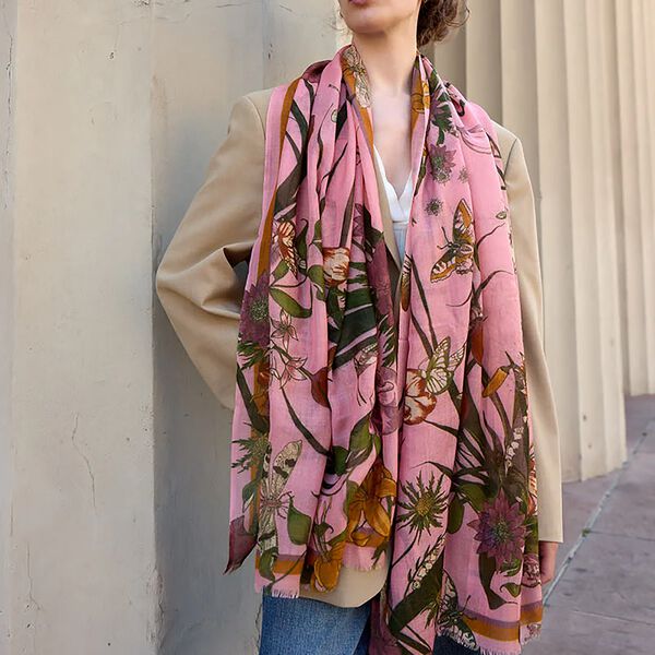 LIVING&nbsp;GARDEN&nbsp;Scarf, pink, Bella Ballou