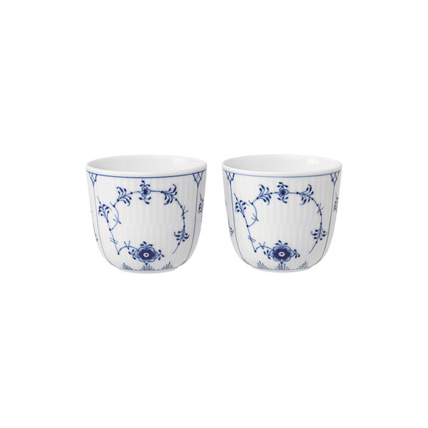 Blue Fluted Plain v&auml;rmeljusstake, 2st., Royal Copenhagen