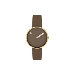 PICTO armbandsur, mocha brown/gold/mocha brown PICTO armbandsur, mocha brown/gold/mocha brown, PICTO