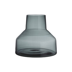 Solare kort vas, steel grey, Iittala