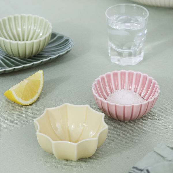 Samsurium set av 2 mini sk&aring;lar, mimosa/blush, Dottir Nordic Design