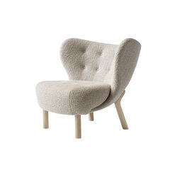 Little Petra VB1 Lounge Chair & Pouf ATD1, Karakorum 003/oiled oak, &Tradition