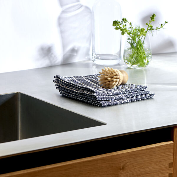 Diskdukar 3 st, bl&aring;/vit, Pillivuyt