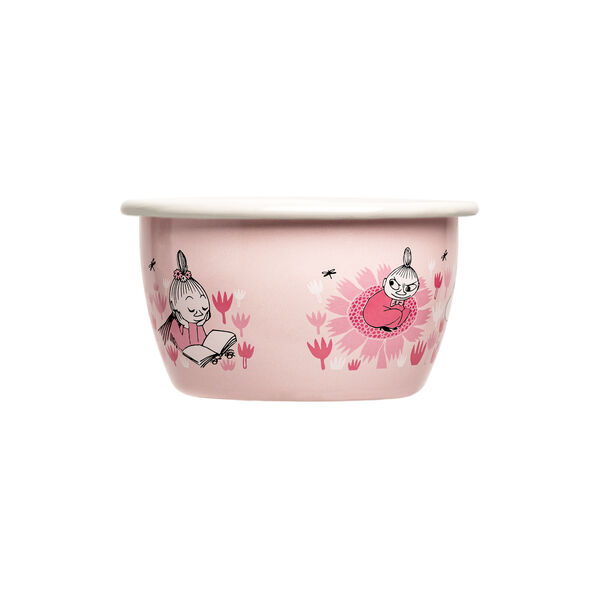 Girls Enamel Bowl, pink, Muurla