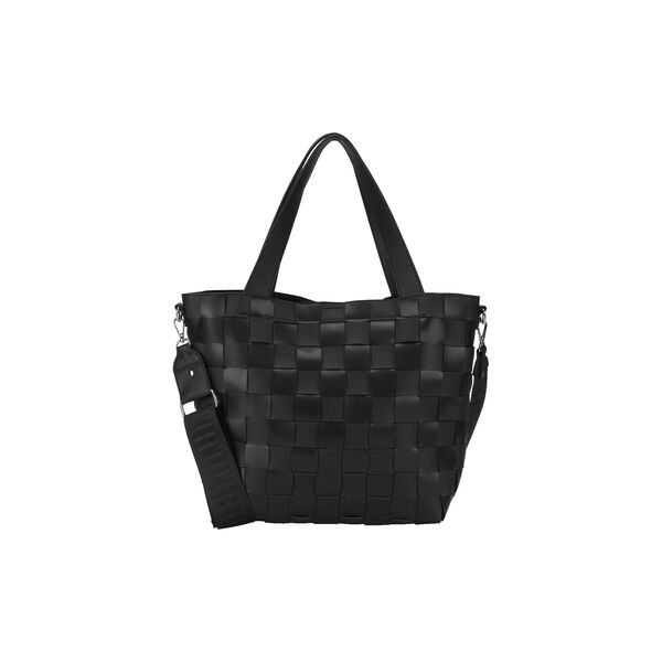 Braided Cross-Body Shopper, black, Ilse Jacobsen Hornbæk
