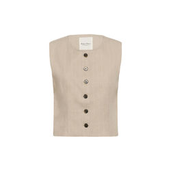 AzaniaPW Waistcoat, neutral pinstripe, Part Two