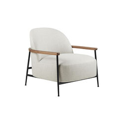 Sejour Lounge Chair with Armrests, Flair Special 201/black matt, GUBI