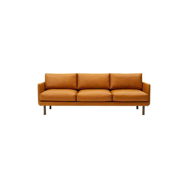 Emo 3 Seater Sofa, SemiAni Cognac/røget eg, Bruunmunch Furniture
