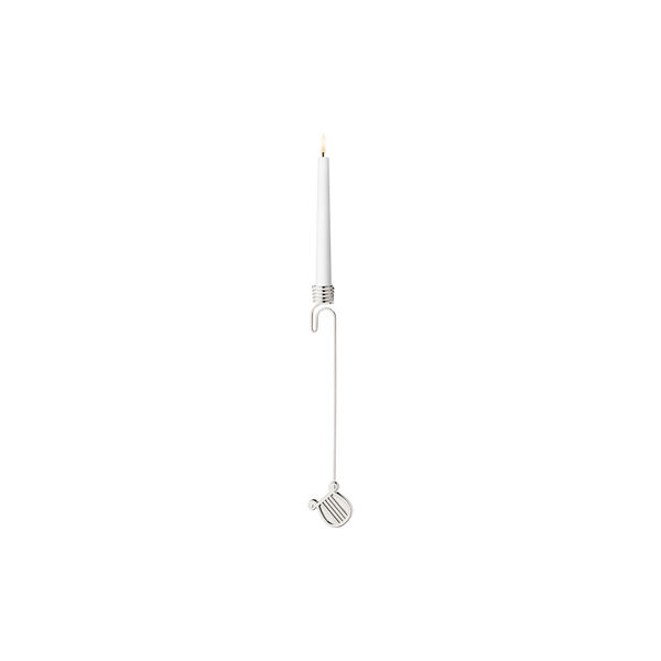 2026 Christmas Candleholder Harp, silver, Georg Jensen