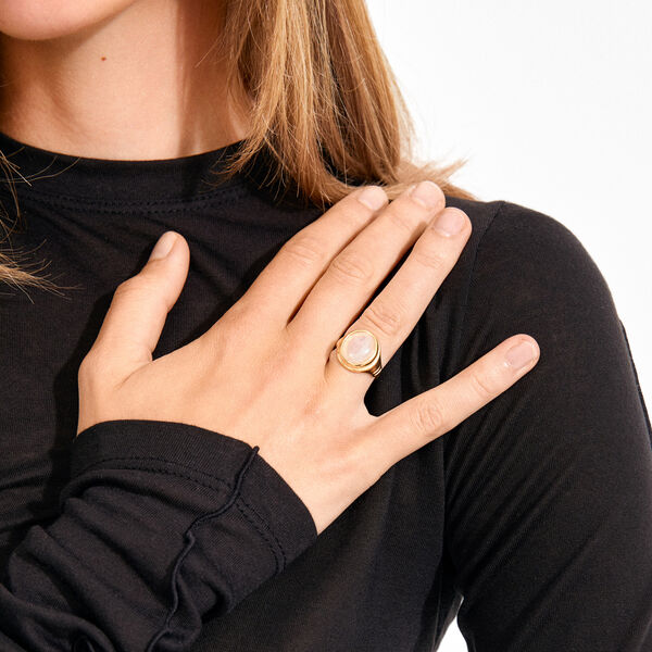 LYNDON ring guldpl&auml;terad, Pilgrim