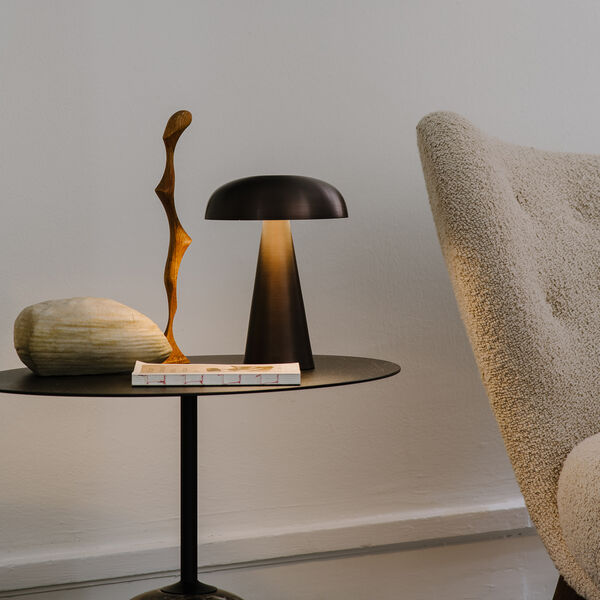 Como SC53 Portable Table Lamp, bronzed brass, &Tradition
