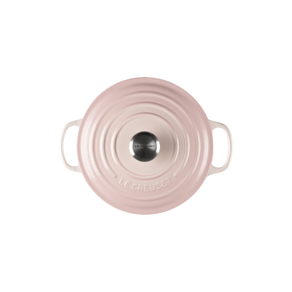 Signature gjutj&auml;rn rund gryta &Oslash; 20 cm, shell pink, Le Creuset