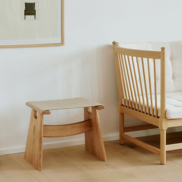 Seto Stool, ljus oljad ek/natural, Fredericia Furniture