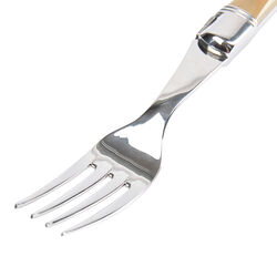 Stekgaffel, brunt horn, Laguiole Tradition