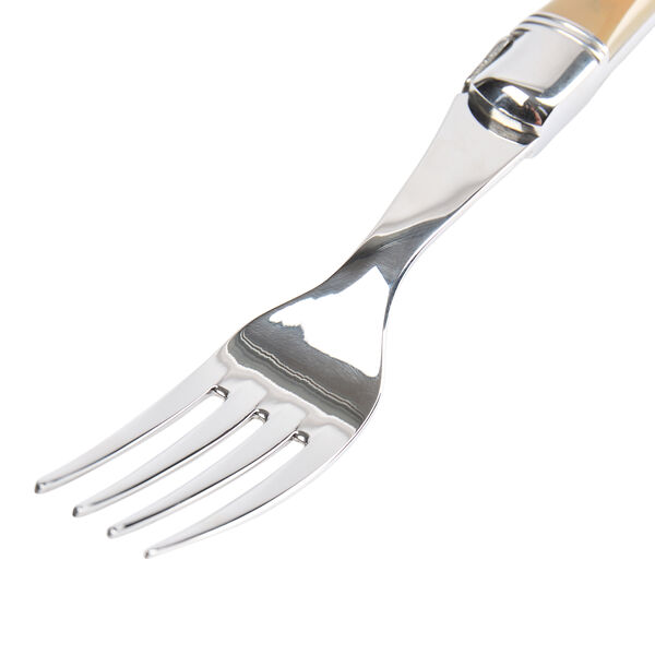 Stekgaffel, brunt horn Stekgaffel, brunt horn, Laguiole Tradition