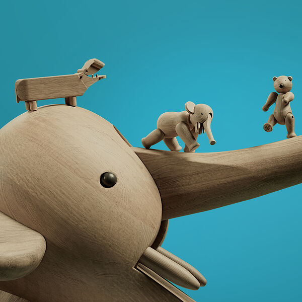 Set med liliput ek 3 st., Kay Bojesen Denmark