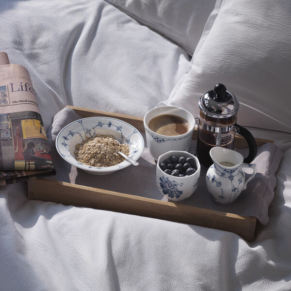 Blue Fluted Plain djup tallrik, Ø 17 cm, Royal Copenhagen