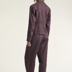 Lazy linen asymmetrisk jacka, raisin, BITTE KAI RAND