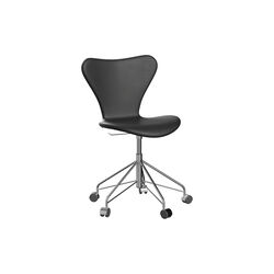 Series 7&trade; 3117 Fully Upholstered Office Chair, Essential black, Fritz Hansen